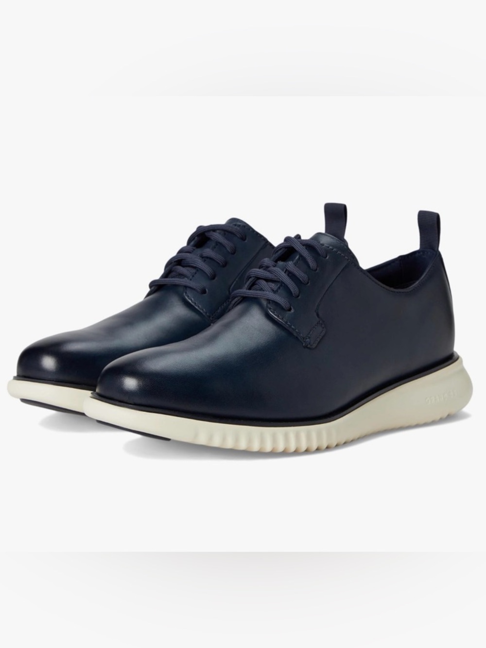 Cole Haan 2.Zerogrand Decon Oxford Navy/Ivory Leather Dress Shoe NEW